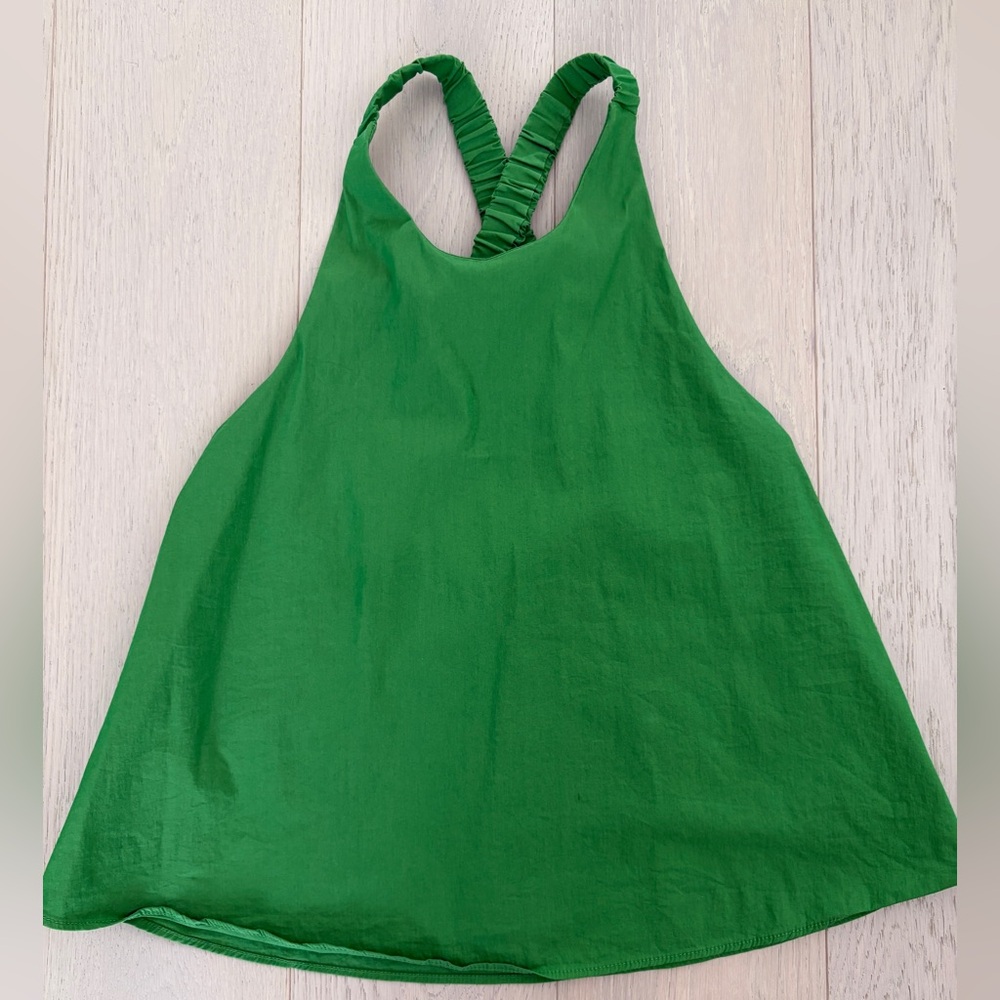 Mango XS green top
